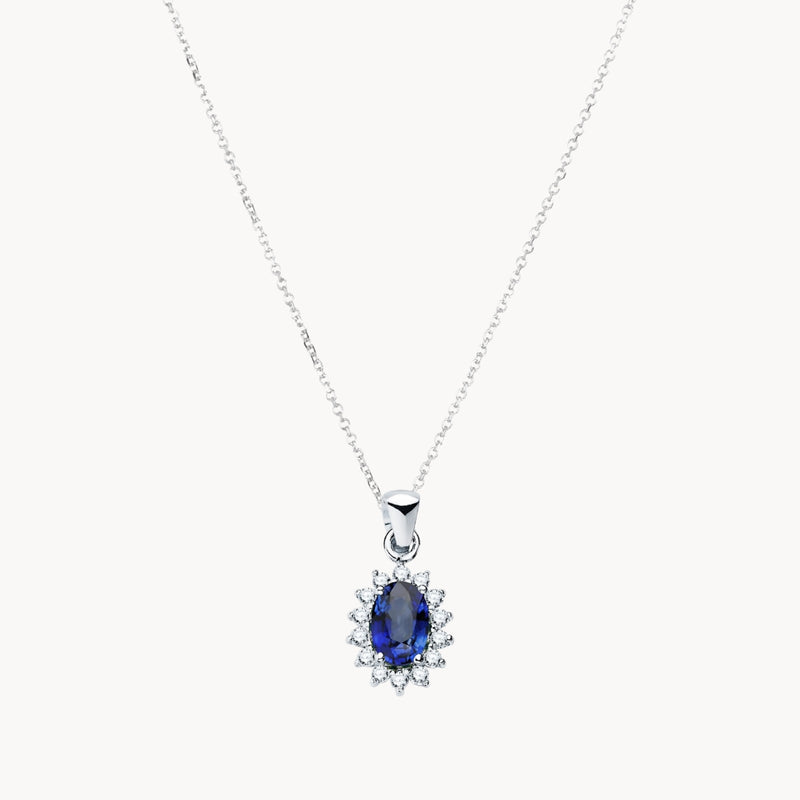 COLGANTE ZAFIRO Y DIAMANTES DIANE
