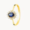 ANILLO ZAFIRO Y DIAMANTES DIANE
