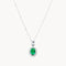COLGANTE ESMERALDA Y DIAMANTES DIANE
