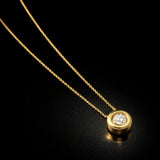 COLGANTE DIAMANTE CHATON 0.20 QUILATES PUNTO DE LUZ