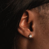 PENDIENTES CON DIAMANTE GARRAS 0.50 QUILATES PUNTO DE LUZ