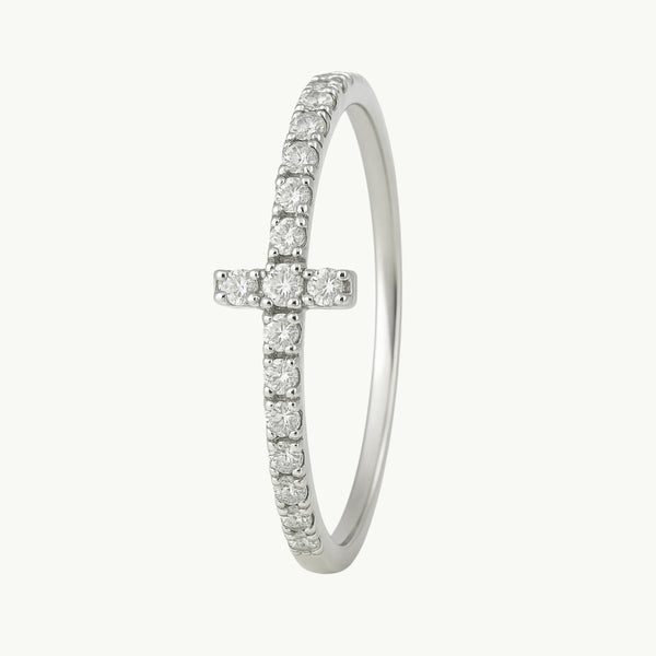 ANILLO CRUZ CON DIAMANTES JAZMINE