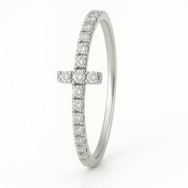ANILLO CRUZ CON DIAMANTES JAZMINE