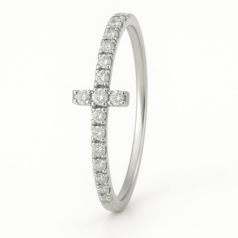 ANILLO CRUZ CON DIAMANTES JAZMINE
