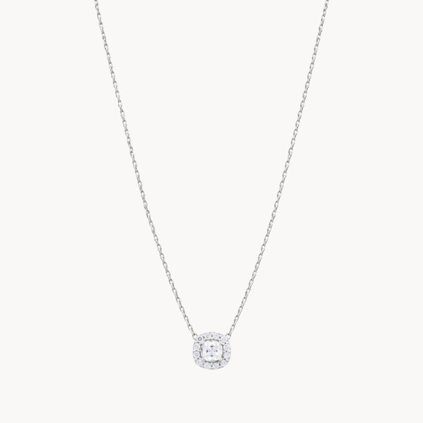 COLGANTE TALLA CUSHION CON DIAMANTES