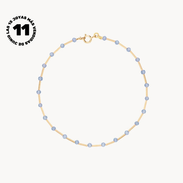 PULSERA CIRCONITAS AZULES ALBA