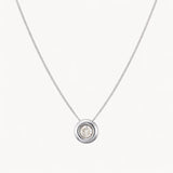 COLGANTE DIAMANTE CHATON 0.25 QUILATES PUNTO DE LUZ