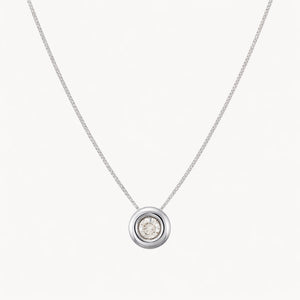 COLGANTE DIAMANTE CHATON 0.25 QUILATES PUNTO DE LUZ