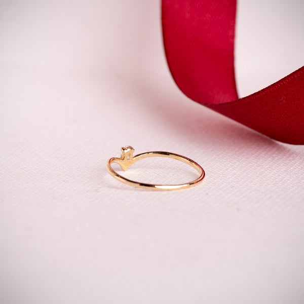 DIAMOND RING CREATED IN A MARQUISE CUT