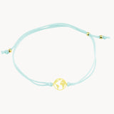 PULSERA MACRAME AZUL MUNDO