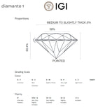 PENDIENTES DIAMANTES CREADOS 2.020 QUILATES CERTIFICADO IGI