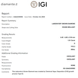 PENDIENTES DIAMANTES CREADOS 2.020 QUILATES CERTIFICADO IGI