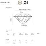 PENDIENTES DIAMANTES CREADOS 2.020 QUILATES CERTIFICADO IGI