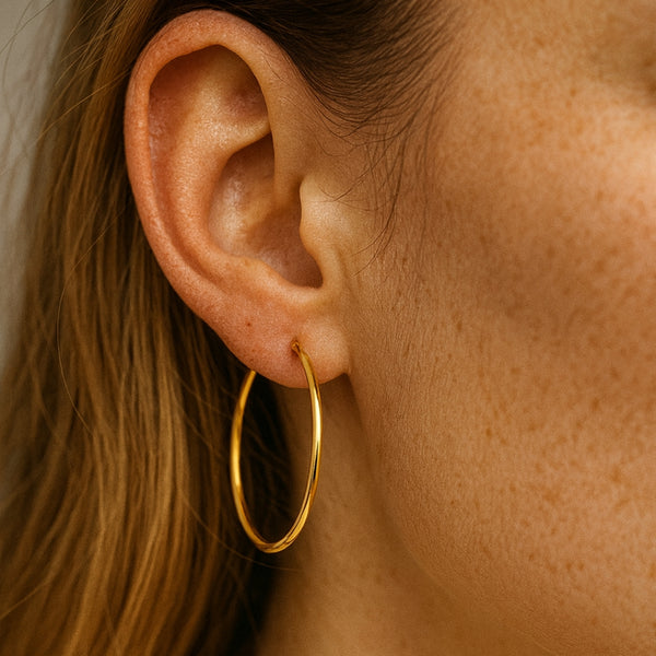 PENDIENTES AROS LISOS 33MM