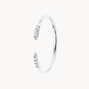 ANILLO ABIERTO CON DIAMANTES CADENCE