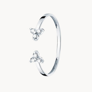 OPEN RING WITH IRIS DIAMONDS