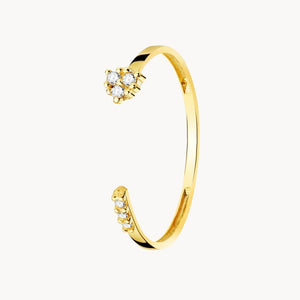 ANILLO ABIERTO CON DIAMANTES VILMA