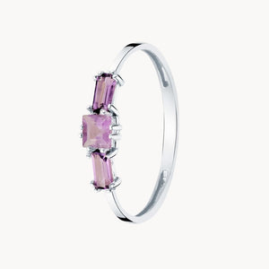 RING WITH AMETHYSTS AGATHE