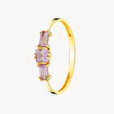 Anillo Oro 18kt con amatistas Agathe