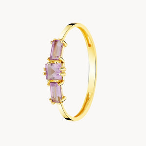 RING WITH AMETHYSTS AGATHE