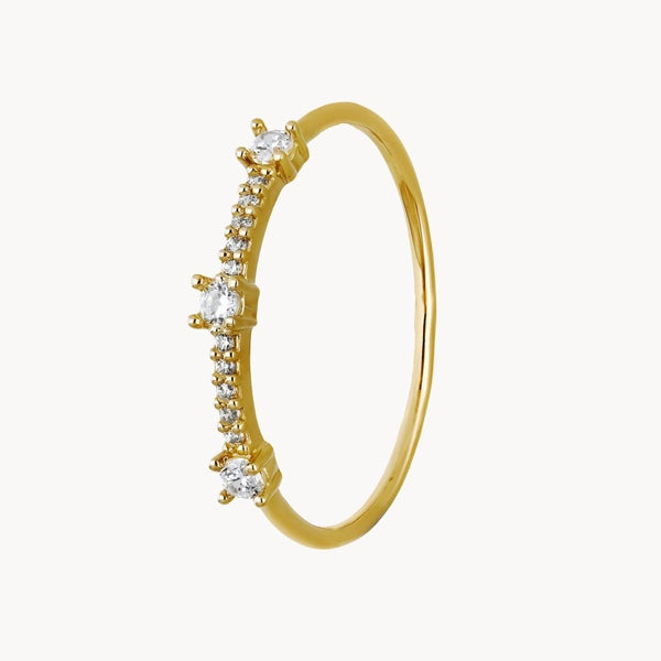 Anillo Oro 18kt con circonitas Amalie