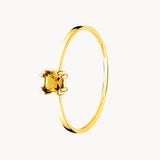 Anillo Oro 18kt con citrino Flora