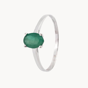 ANILLO ESMERALDA OVAL CUATRO GARRAS