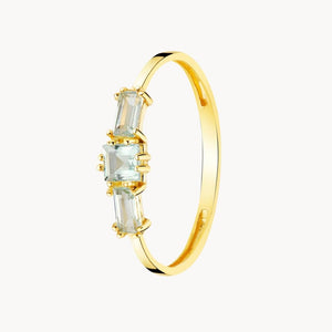 RING WITH BLUE TOPAZES AGATHE