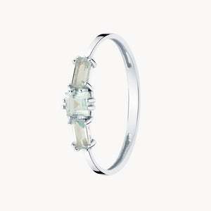 RING WITH BLUE TOPAZES AGATHE