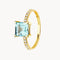 BLUE TOPAZ AND CIRCONIA RING EIRA