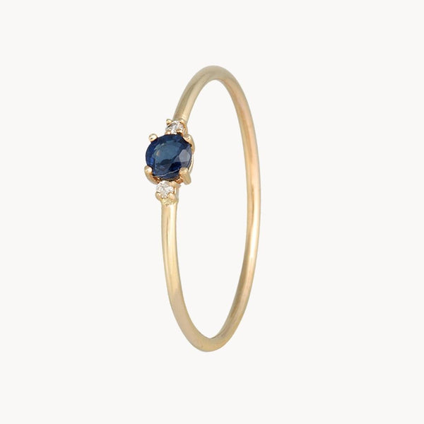 Anillo Oro 18kt zafiro y diamantes Vicenza