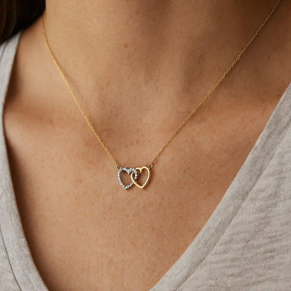 COLLAR CORAZONES CON CIRCONITAS ASHA