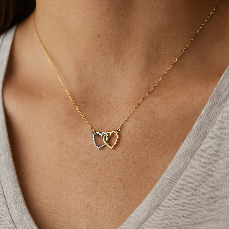 COLLAR CORAZONES CON CIRCONITAS ASHA