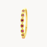 Anillo Oro 18 kilates con rubies Liana