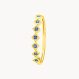 Anillo Oro 18kt con zafiros Luciana