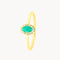 ANILLO ESMERALDA Y ORLA DIAMANTES LELIA