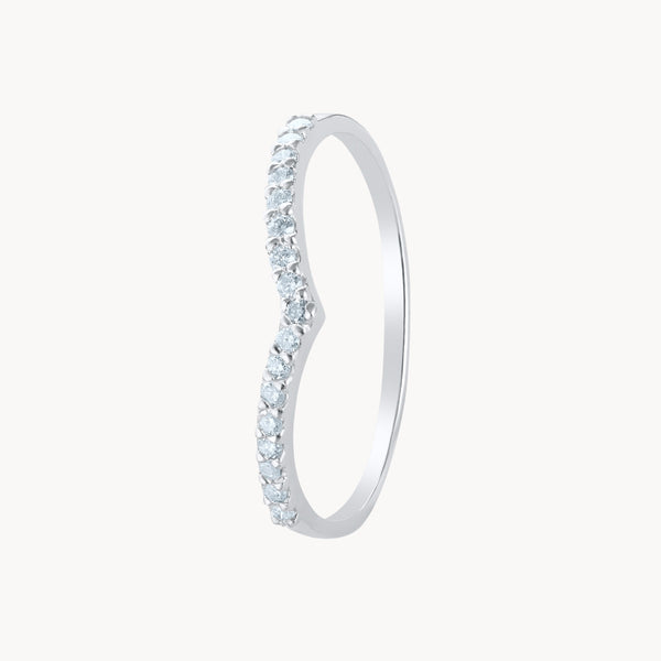 Anillo Oro blanco 18 kilates con diamantes Verna