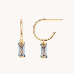 PENDIENTES AROS CIRCONITA AZUL MICAELA