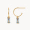 PENDIENTES AROS CIRCONITA AZUL MICAELA