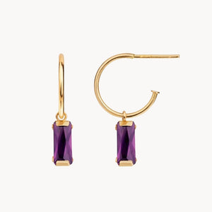 PENDIENTES AROS CIRCONITA MORADA MICAELA