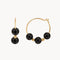 ONYX HOOP EARRINGS AND MURIEL BALLS