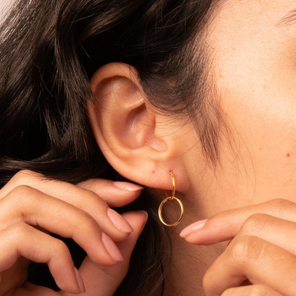 Aros Oro 18 kt dobles Nelly