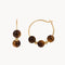 TIGER EYE HOOP EARRINGS AND MURIEL BALLS