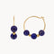 LAPISLAZULI HOOP EARRINGS AND MURIEL BEADS
