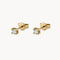 PENDIENTES CON DIAMANTE GARRAS 0.20 QUILATES MICHELLE