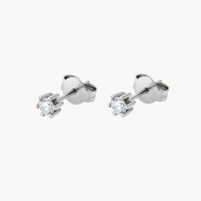 PENDIENTES CON DIAMANTE SEIS GARRAS 0.26 QUILATES ERIN