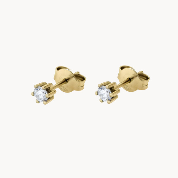 PENDIENTES CON DIAMANTE SEIS GARRAS 0.26 QUILATES ERIN