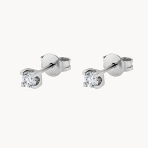 PENDIENTES CON DIAMANTE GARRAS 0.32 QUILATES MICHELLE