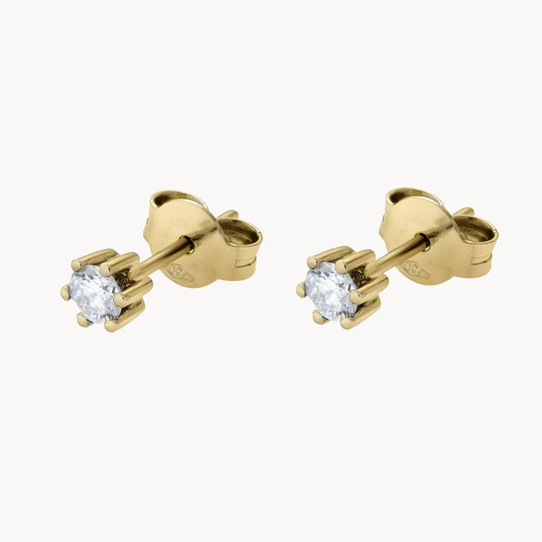 PENDIENTES CON DIAMANTE SEIS GARRAS 0.32 QUILATES ERIN