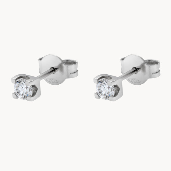 PENDIENTES CON DIAMANTE GARRAS 0.40 QUILATES MICHELLE